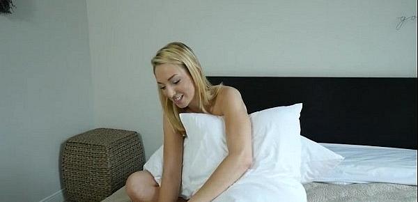  Pretty blonde teen Zoey Parker pounded